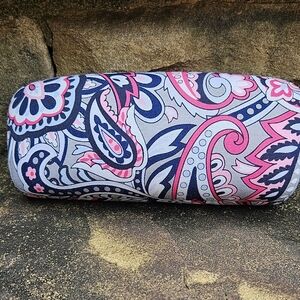 Vera Bradley Pink and Blue Paisley Glasses Case